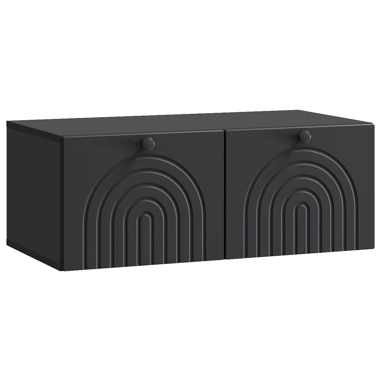 vidaXL Wandmontage TV-kast Zwart 59,5 x 41 x 30 cm Bewerkt hout