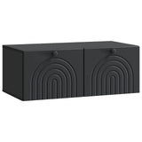vidaXL Wandmontage TV-kast Zwart 59,5 x 41 x 30 cm Bewerkt hout