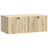 vidaXL Wandmontage TV-kast Zwart 59,5 x 41 x 30 cm Bewerkt hout