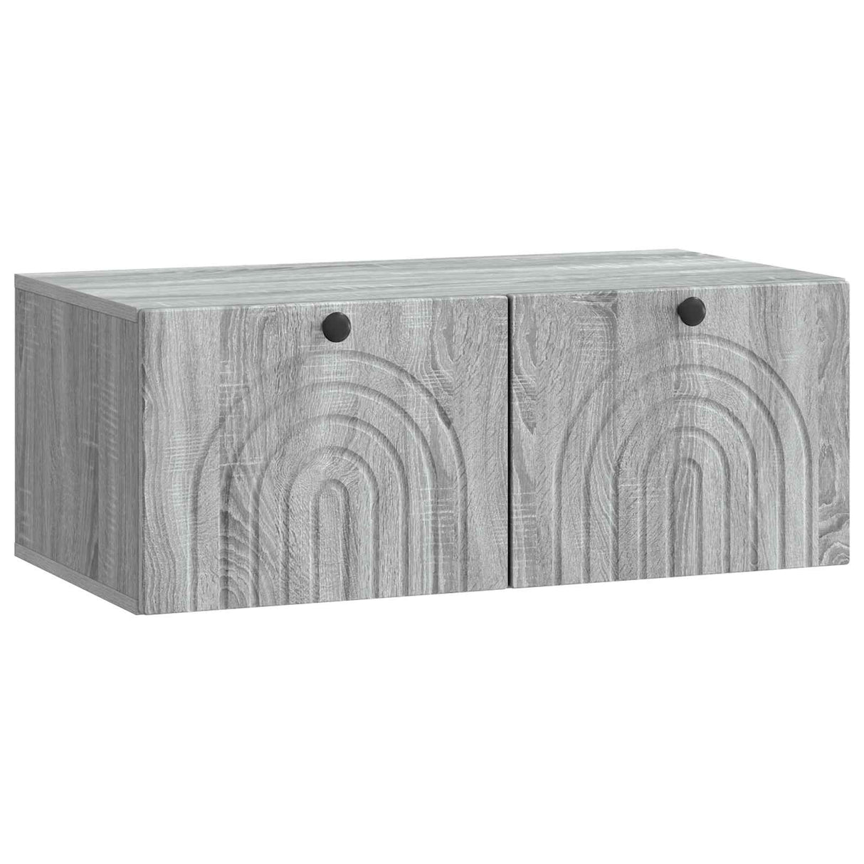 vidaXL Wandmontage TV-kast Zwart 59,5 x 41 x 30 cm Bewerkt hout