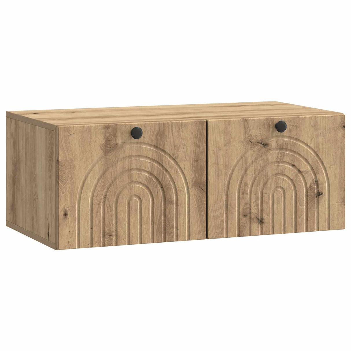 vidaXL Wandmontage TV-kast Zwart 59,5 x 41 x 30 cm Bewerkt hout