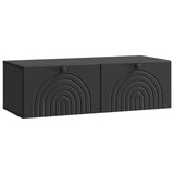 vidaXL Wandmontage TV-kast Zwart 59,5 x 41 x 30 cm Bewerkt hout