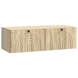 vidaXL Wandmontage TV-kast Zwart 59,5 x 41 x 30 cm Bewerkt hout