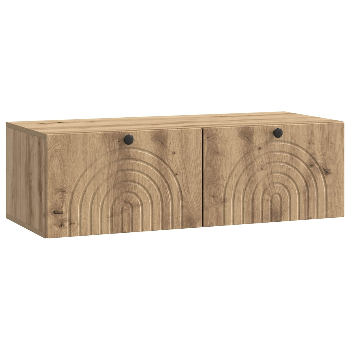 vidaXL Wandmontage TV-kast Zwart 59,5 x 41 x 30 cm Bewerkt hout