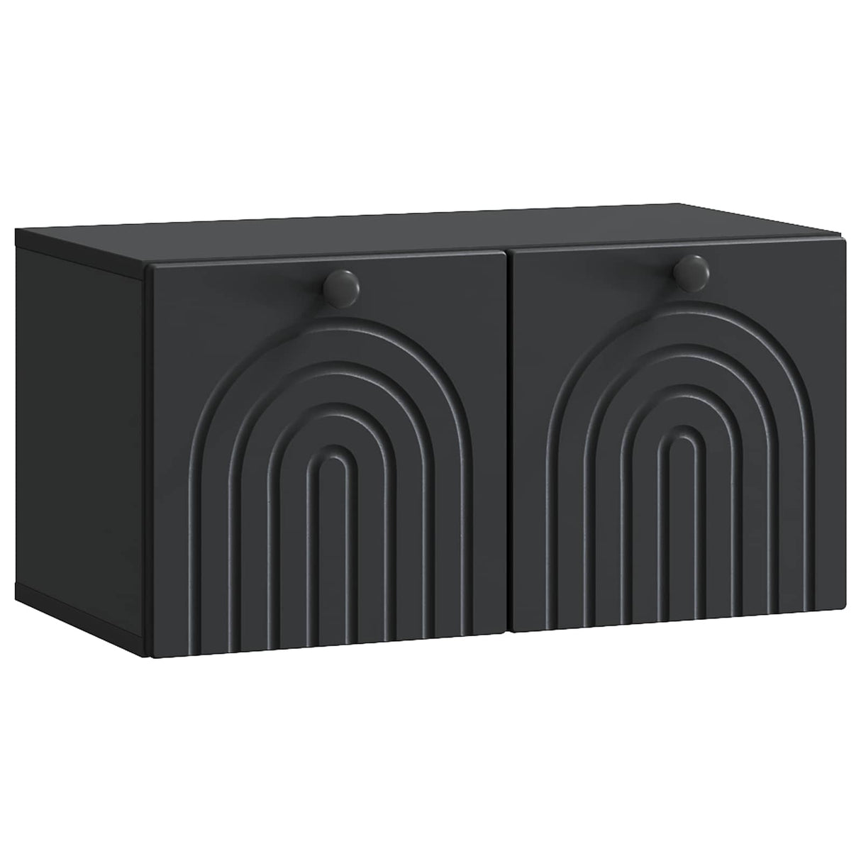 vidaXL Wandmontage TV-kast Zwart 59,5 x 41 x 30 cm Bewerkt hout