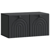 vidaXL Wandmontage TV-kast Zwart 59,5 x 41 x 30 cm Bewerkt hout
