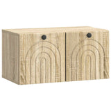 vidaXL Wandmontage TV-kast Zwart 59,5 x 41 x 30 cm Bewerkt hout