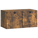 vidaXL Wandmontage TV-kast Zwart 59,5 x 41 x 30 cm Bewerkt hout