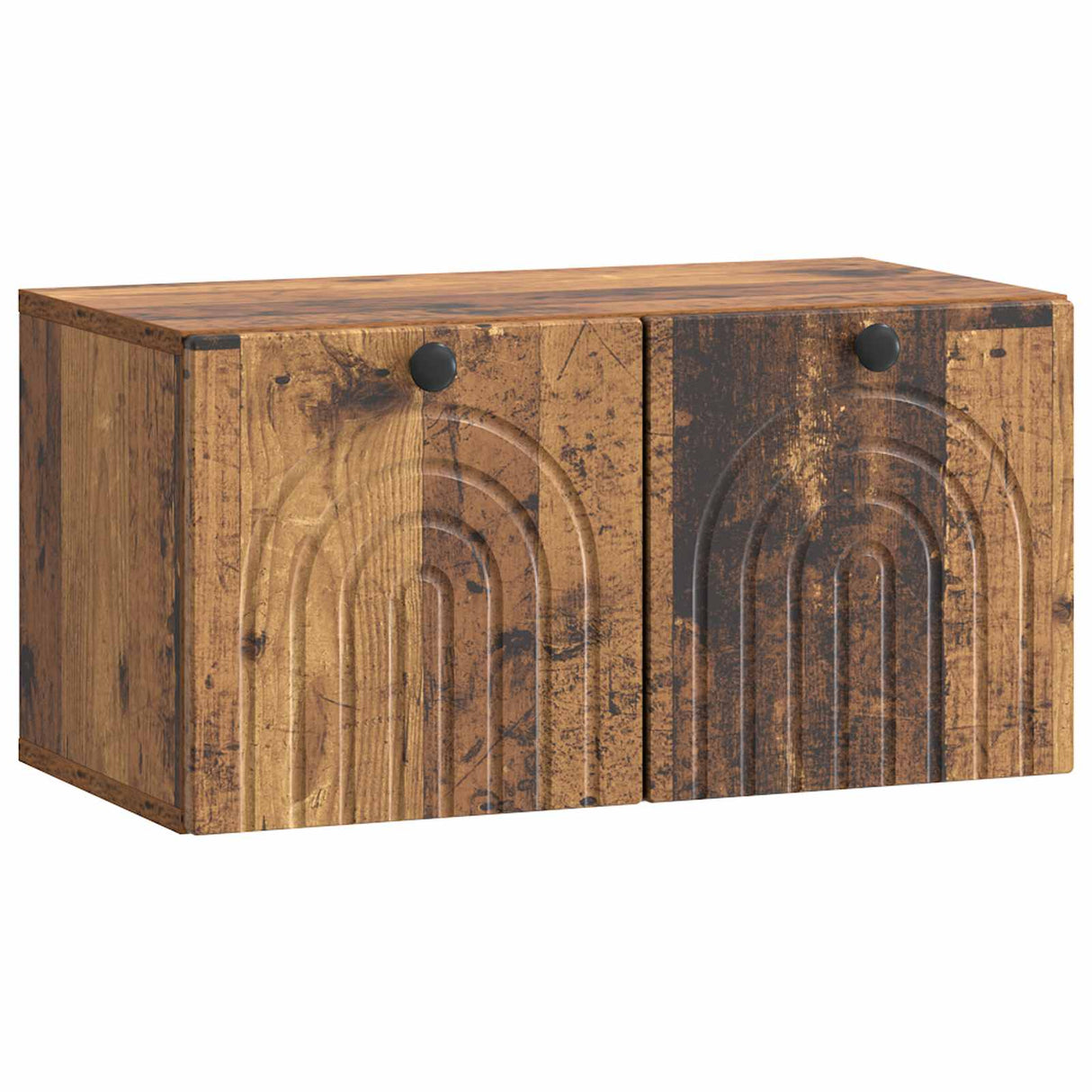 vidaXL Wandmontage TV-kast Zwart 59,5 x 41 x 30 cm Bewerkt hout