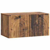 vidaXL Wandmontage TV-kast Zwart 59,5 x 41 x 30 cm Bewerkt hout