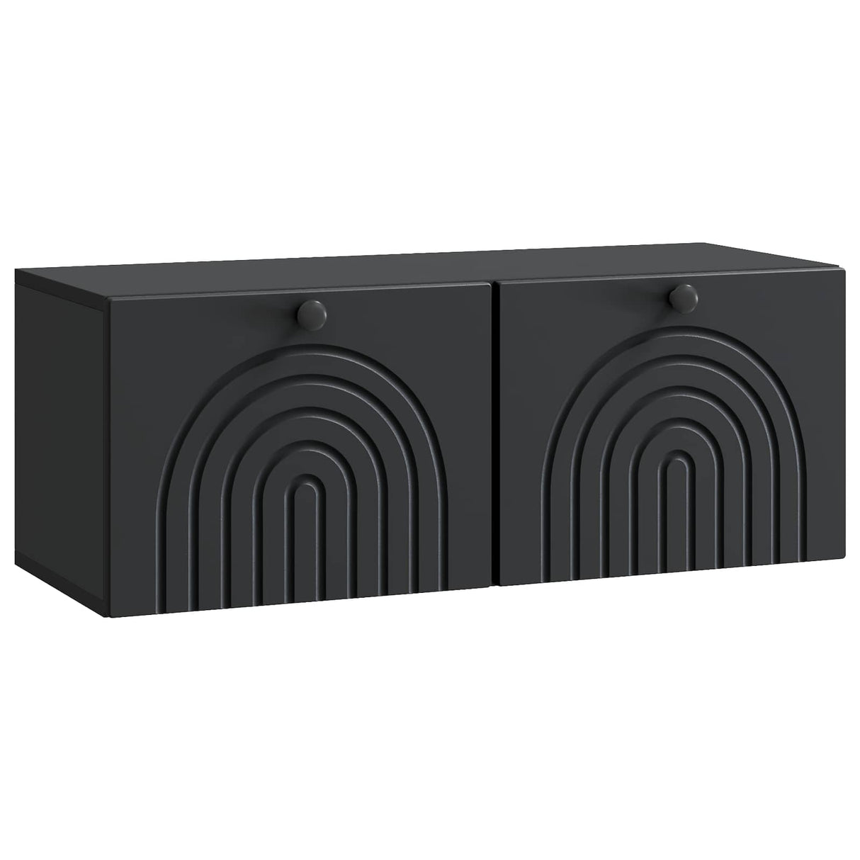 vidaXL Wandmontage TV-kast Zwart 59,5 x 41 x 30 cm Bewerkt hout