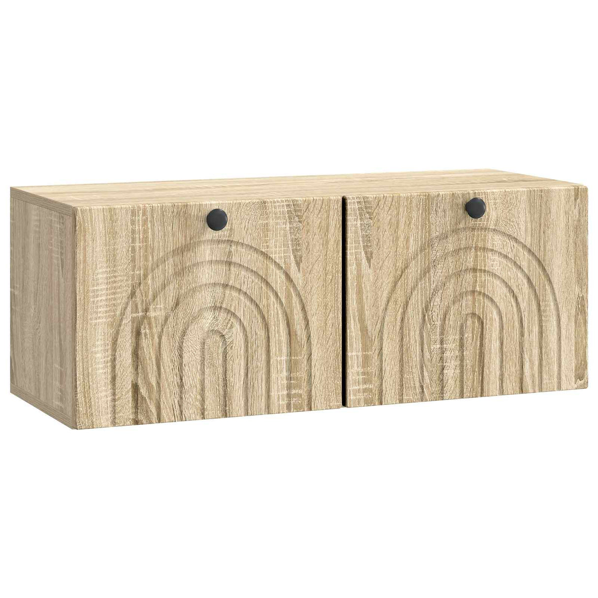 vidaXL Wandmontage TV-kast Zwart 59,5 x 41 x 30 cm Bewerkt hout