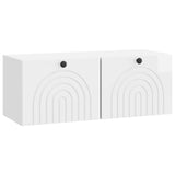 vidaXL Wandmontage TV-kast Zwart 59,5 x 41 x 30 cm Bewerkt hout