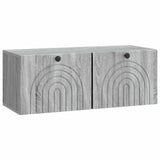 vidaXL Wandmontage TV-kast Zwart 59,5 x 41 x 30 cm Bewerkt hout