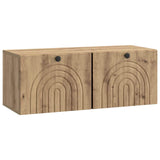 vidaXL Wandmontage TV-kast Zwart 59,5 x 41 x 30 cm Bewerkt hout