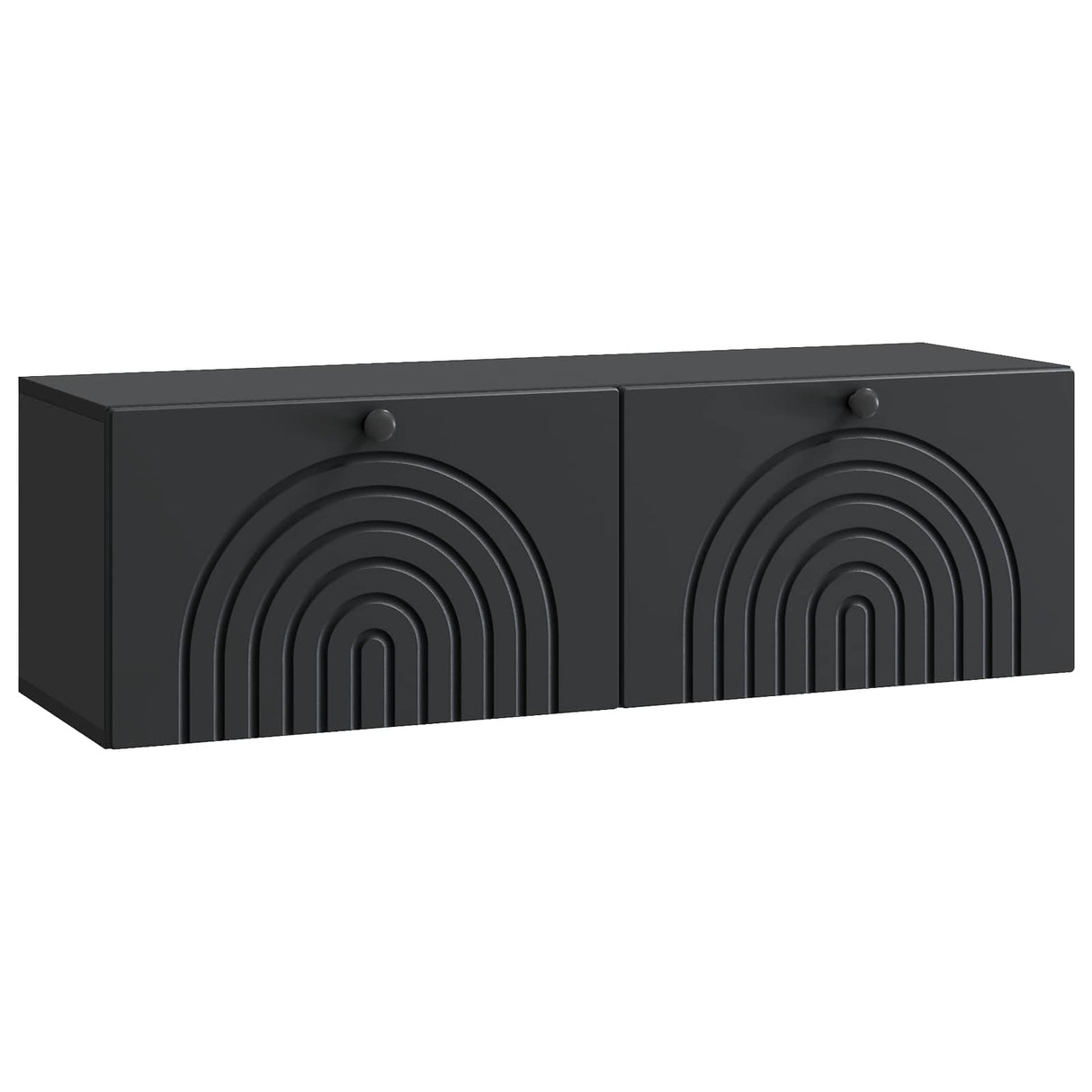 vidaXL Wandmontage TV-kast Zwart 59,5 x 41 x 30 cm Bewerkt hout