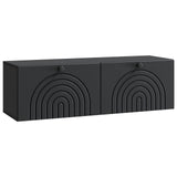 vidaXL Wandmontage TV-kast Zwart 59,5 x 41 x 30 cm Bewerkt hout