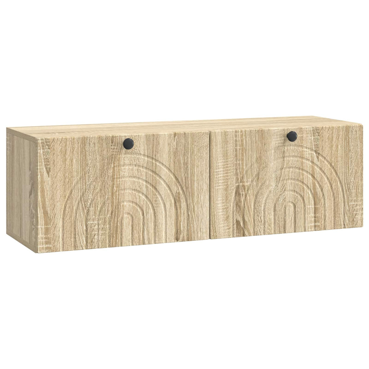 vidaXL Wandmontage TV-kast Zwart 59,5 x 41 x 30 cm Bewerkt hout