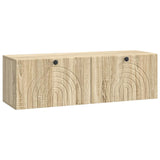 vidaXL Wandmontage TV-kast Zwart 59,5 x 41 x 30 cm Bewerkt hout