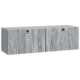vidaXL Wandmontage TV-kast Zwart 59,5 x 41 x 30 cm Bewerkt hout