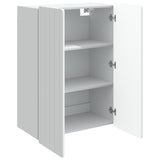 vidaXL Wandkast Wit 66 x 34,5 x 92 cm Bewerkt hout