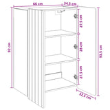 vidaXL Wandkast Wit 66 x 34,5 x 92 cm Bewerkt hout
