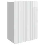 vidaXL Wandkast Wit 66 x 34,5 x 92 cm Bewerkt hout