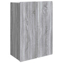 vidaXL Wandkast Wit 66 x 34,5 x 92 cm Bewerkt hout