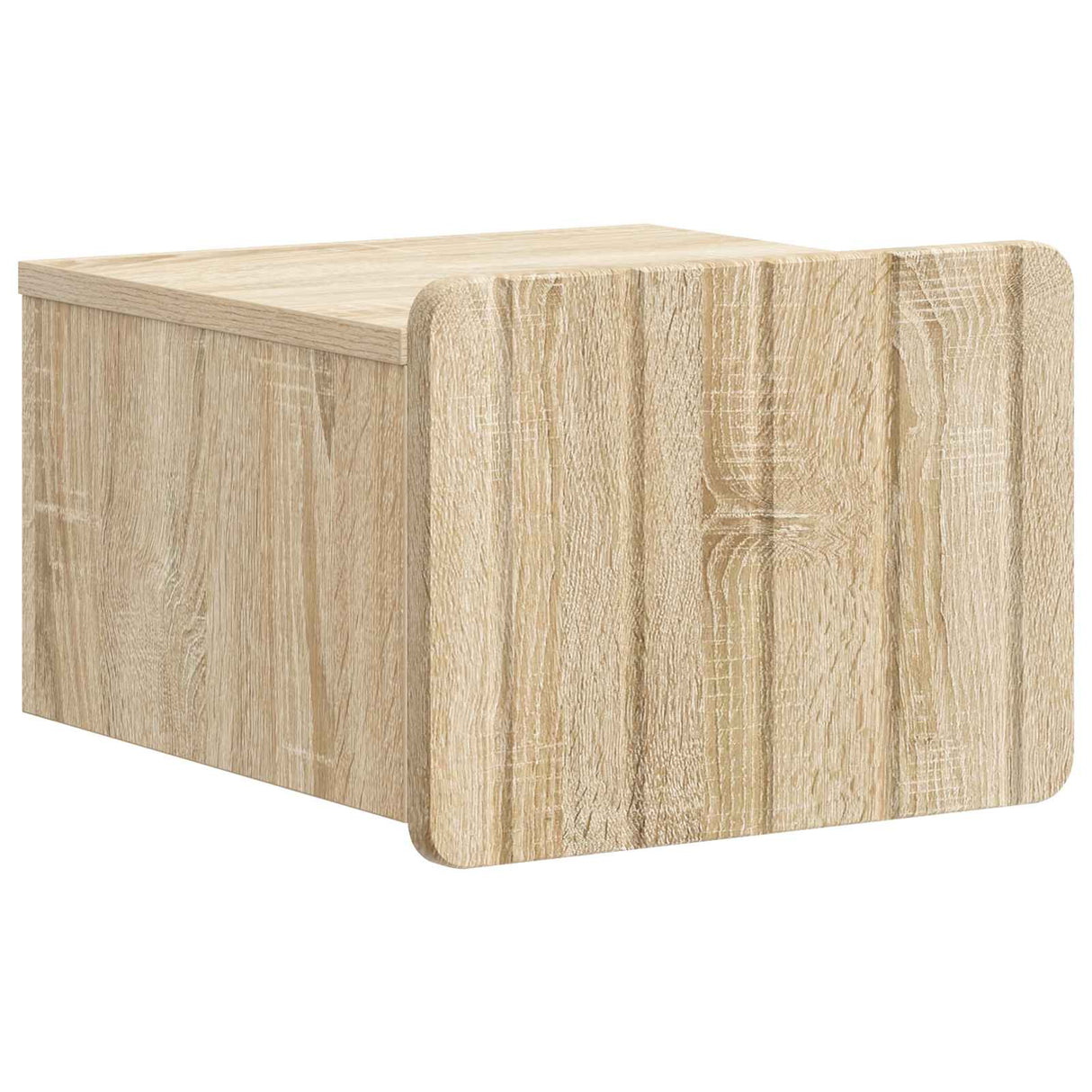 vidaXL Muurbevestigde Nachttafel met lade 2 pcs Wit 33 x 34,5 x 24 cm