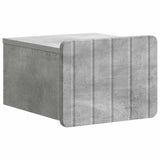 vidaXL Muurbevestigde Nachttafel met lade 2 pcs Wit 33 x 34,5 x 24 cm