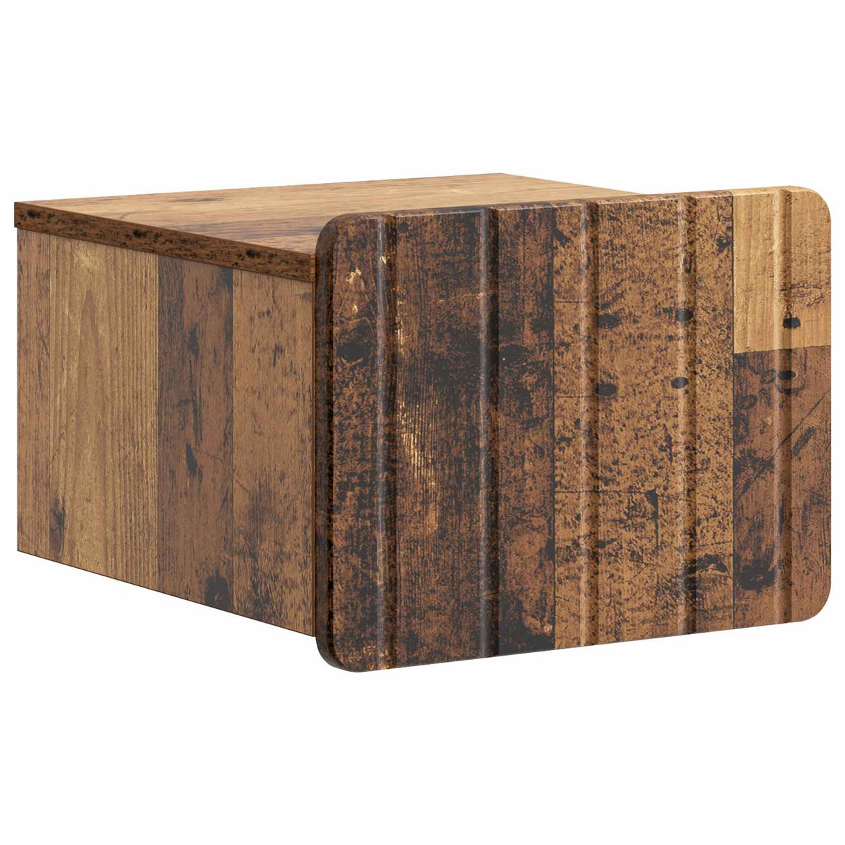 vidaXL Muurbevestigde Nachttafel met lade 2 pcs Wit 33 x 34,5 x 24 cm