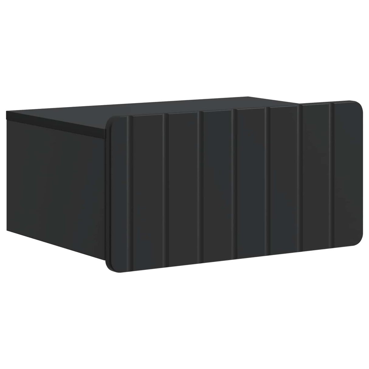vidaXL Muurbevestigde Nachttafel met lade 2 pcs Wit 49 x 34,5 x 24 cm