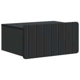 vidaXL Muurbevestigde Nachttafel met lade 2 pcs Wit 49 x 34,5 x 24 cm