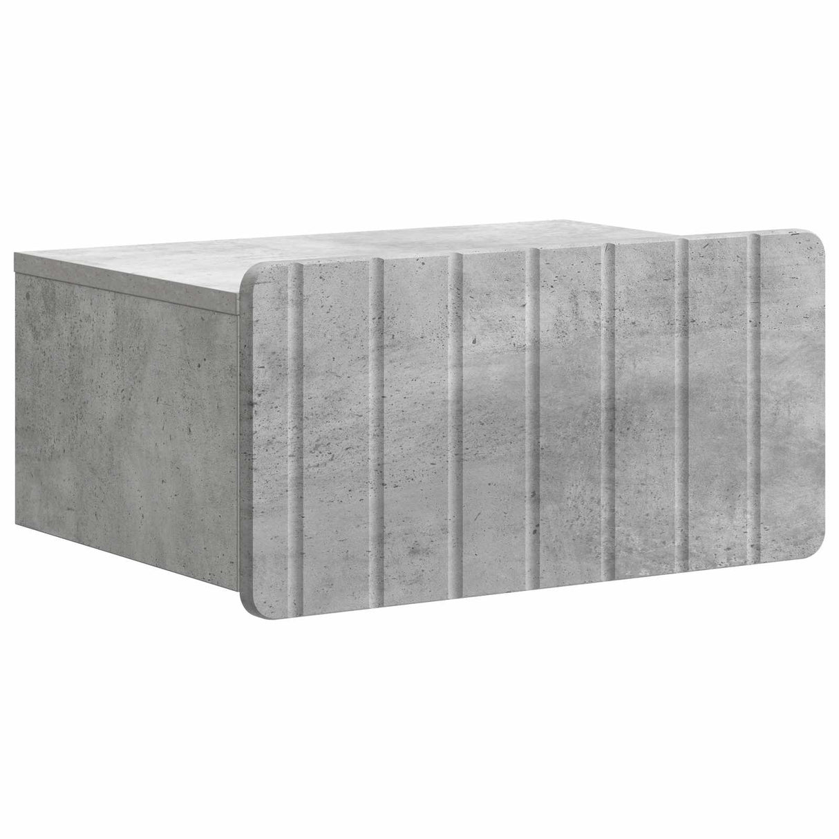 vidaXL Muurbevestigde Nachttafel met lade 2 pcs Wit 49 x 34,5 x 24 cm
