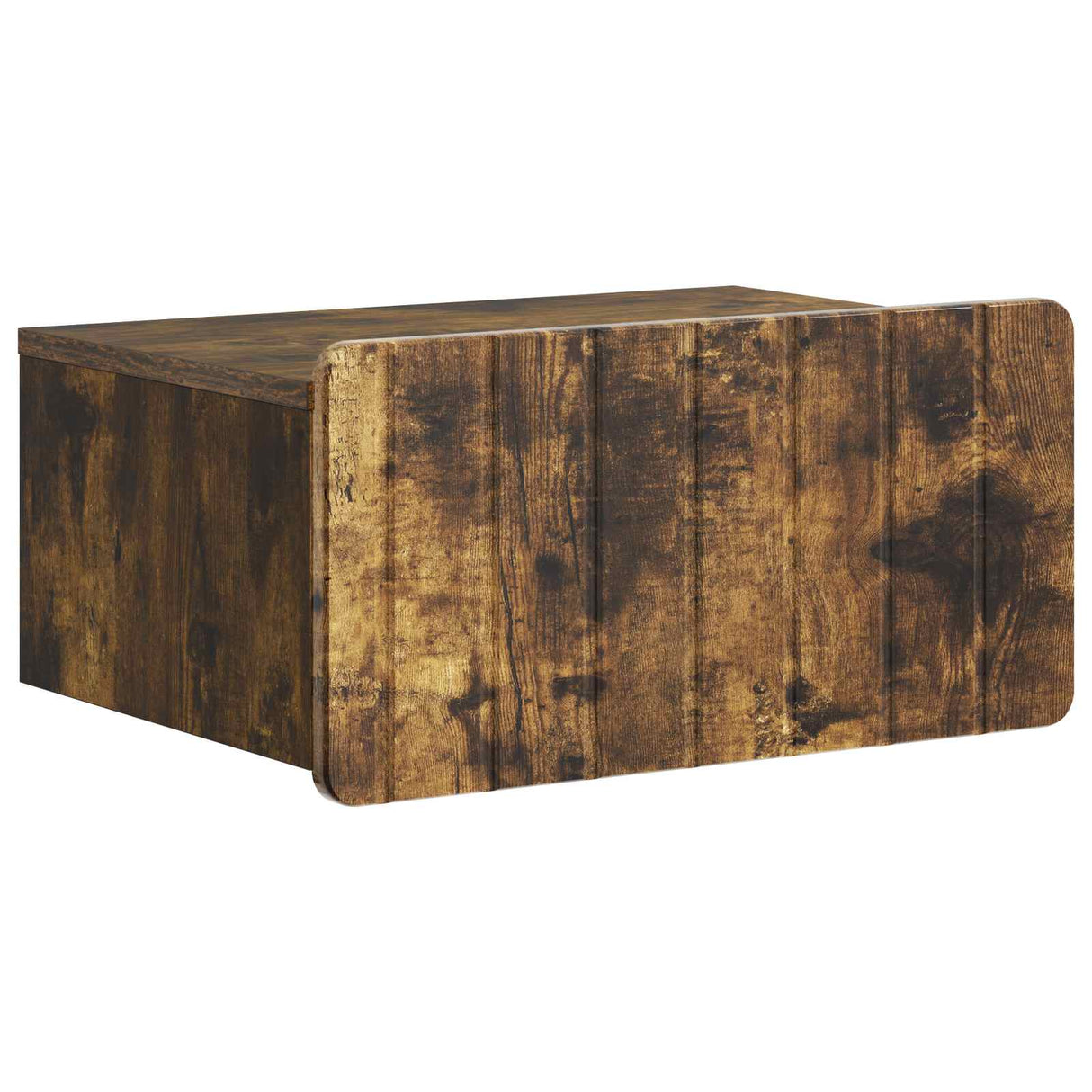vidaXL Muurbevestigde Nachttafel met lade 2 pcs Wit 49 x 34,5 x 24 cm
