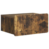 vidaXL Muurbevestigde Nachttafel met lade 2 pcs Wit 49 x 34,5 x 24 cm