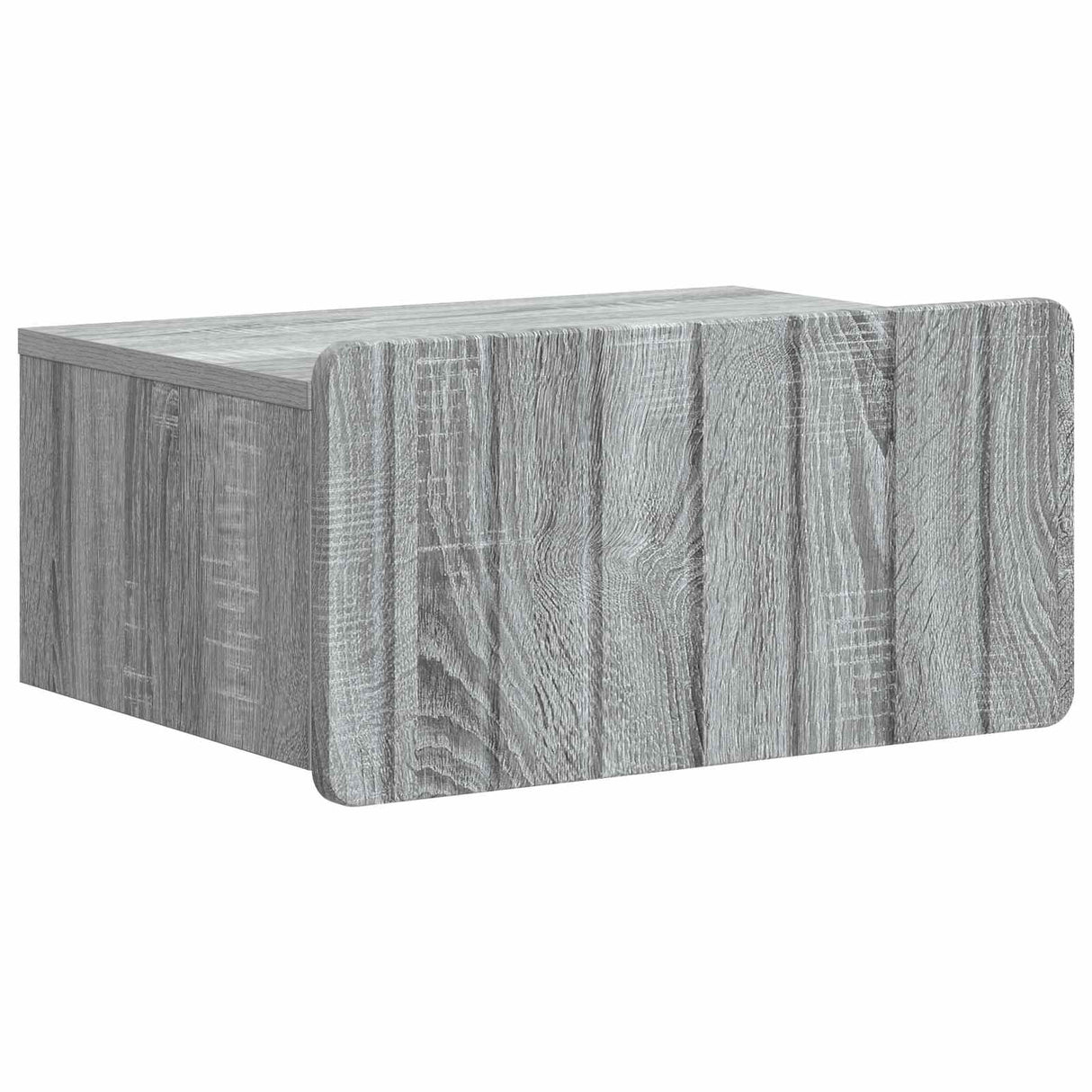 vidaXL Muurbevestigde Nachttafel met lade 2 pcs Wit 49 x 34,5 x 24 cm