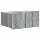 vidaXL Muurbevestigde Nachttafel met lade 2 pcs Wit 49 x 34,5 x 24 cm