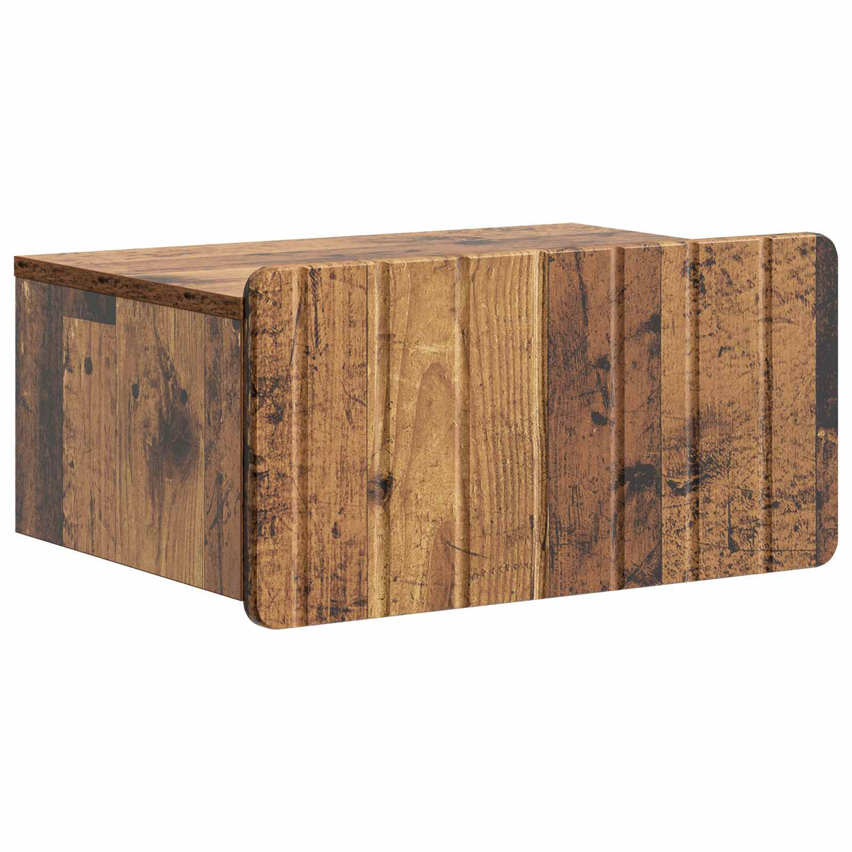 vidaXL Muurbevestigde Nachttafel met lade 2 pcs Wit 49 x 34,5 x 24 cm