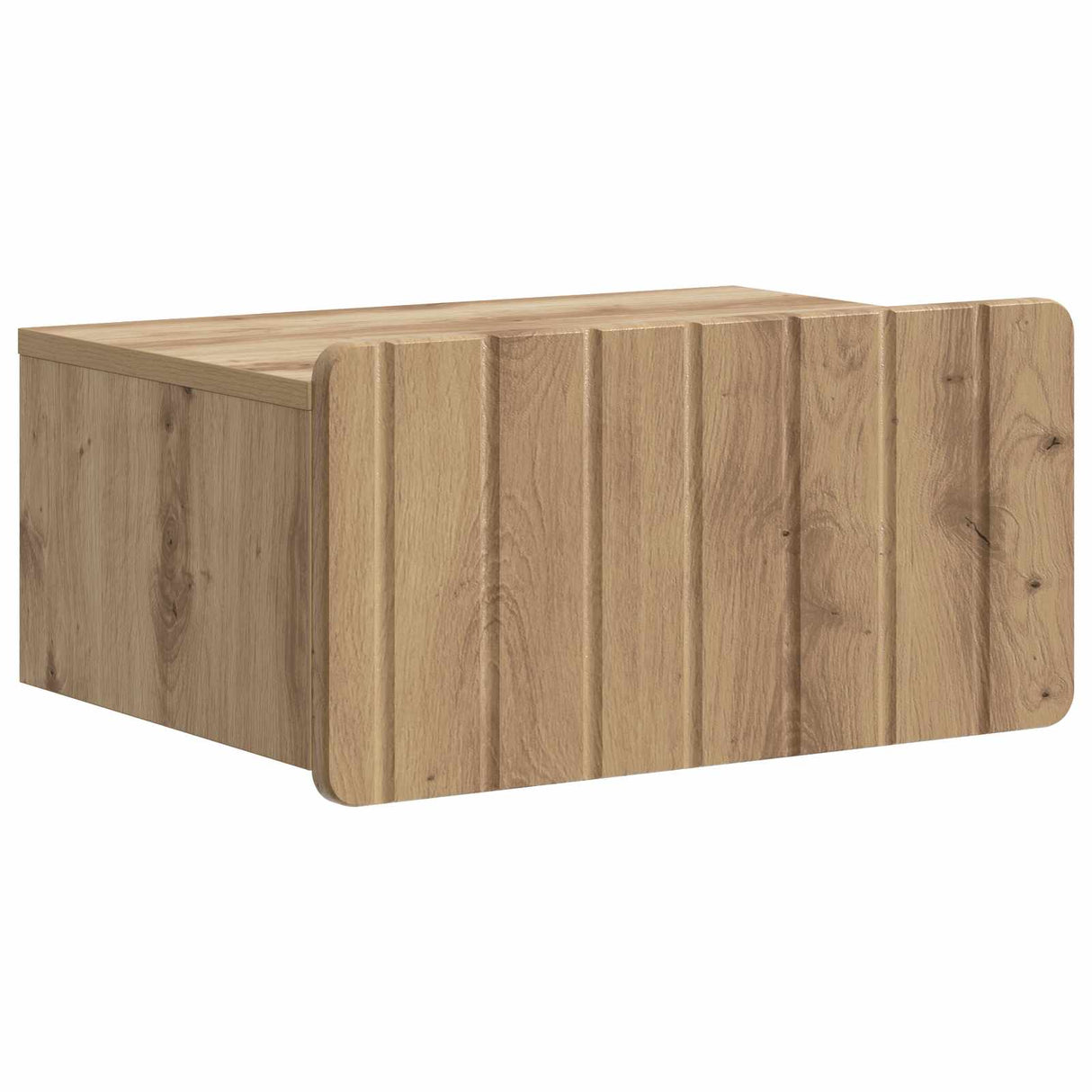 vidaXL Muurbevestigde Nachttafel met lade 2 pcs Wit 49 x 34,5 x 24 cm