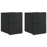 vidaXL Wall-Mounted Nightstand with Drawer 2 pcs White 33 x 34.5 x 43 cm