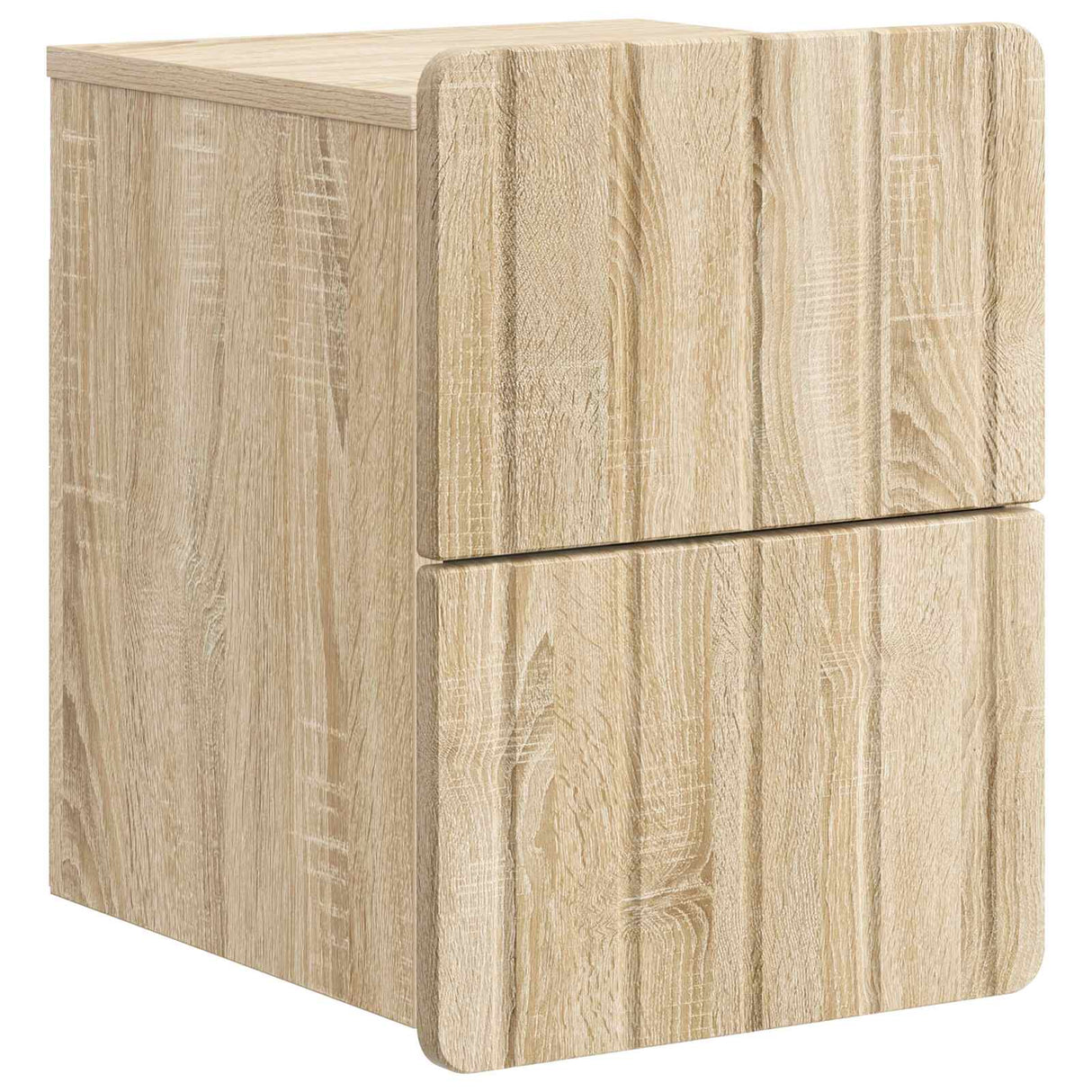vidaXL Wall-Mounted Nightstand with Drawer 2 pcs White 33 x 34.5 x 43 cm
