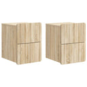 vidaXL Wall-Mounted Nightstand with Drawer 2 pcs White 33 x 34.5 x 43 cm