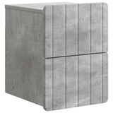 vidaXL Wall-Mounted Nightstand with Drawer 2 pcs White 33 x 34.5 x 43 cm