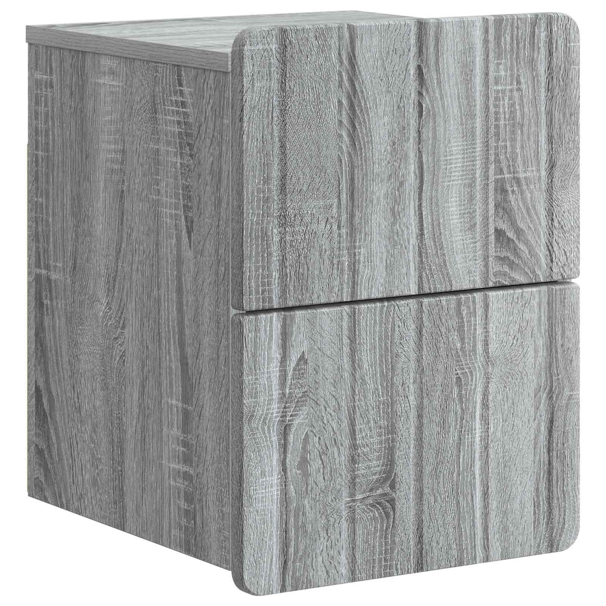 vidaXL Wall-Mounted Nightstand with Drawer 2 pcs White 33 x 34.5 x 43 cm