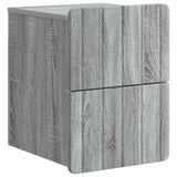vidaXL Wall-Mounted Nightstand with Drawer 2 pcs White 33 x 34.5 x 43 cm