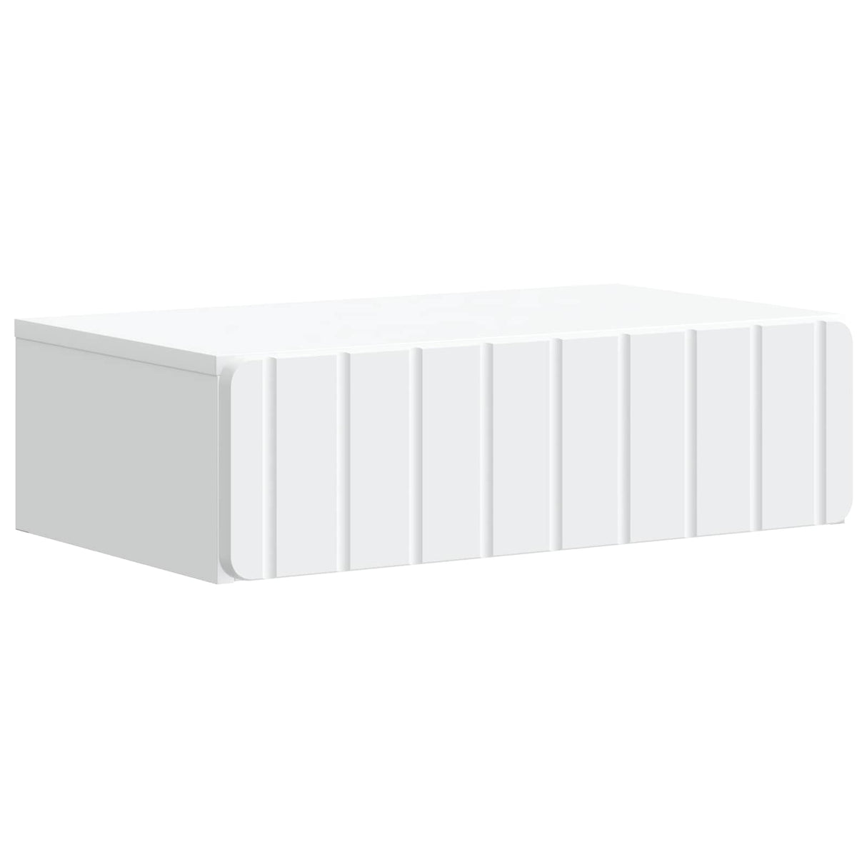 vidaXL Wall-Mounted Side Table White 59 x 34.5 x 17 cm Engineered Wood