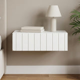 vidaXL Wall-Mounted Side Table White 59 x 34.5 x 17 cm Engineered Wood