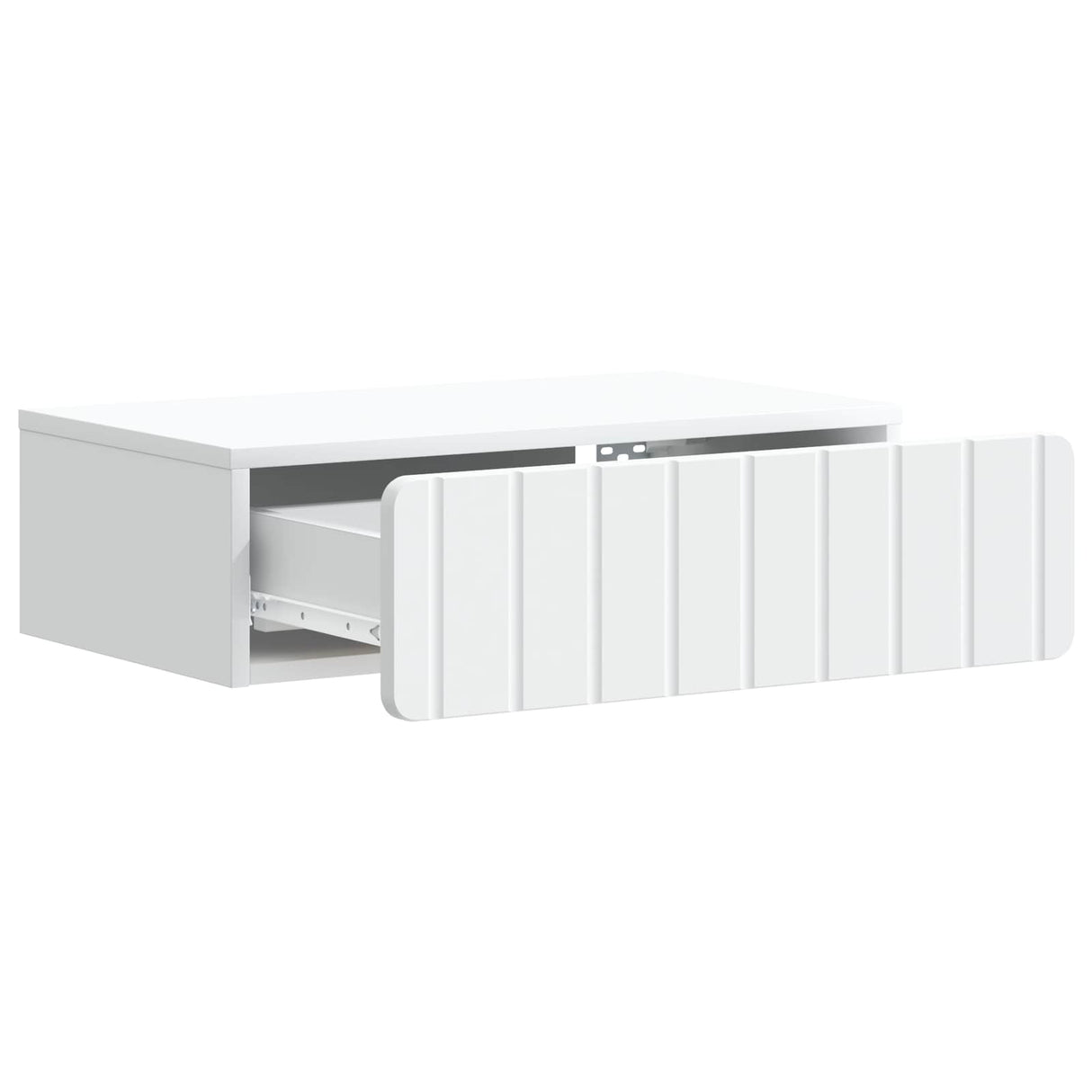 vidaXL Wall-Mounted Side Table White 59 x 34.5 x 17 cm Engineered Wood