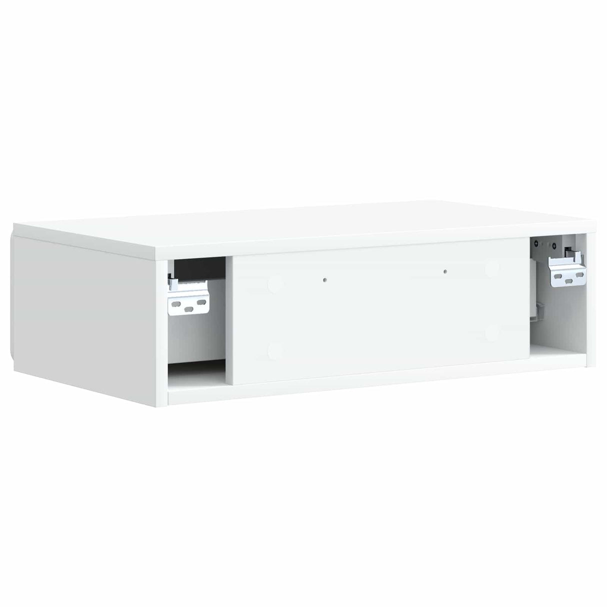 vidaXL Wall-Mounted Side Table White 59 x 34.5 x 17 cm Engineered Wood